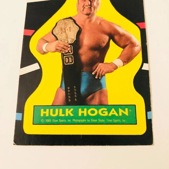 Vtg 1985 WWF  Hulk Hogan Titan Sports Wrestling Sticker - Picture 11 of 11